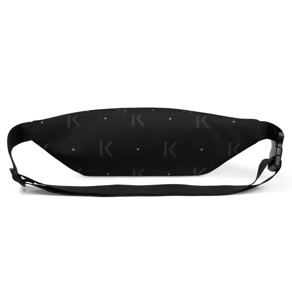 Open K Obsidian Tide Waist Bag by KAIVRE, back. Edition number shown is an example.