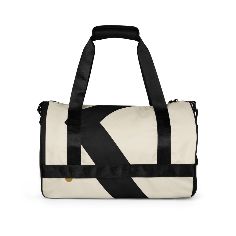 Big K Studio Gym Bag by KAIVRE, back. Edition number shown is an example.