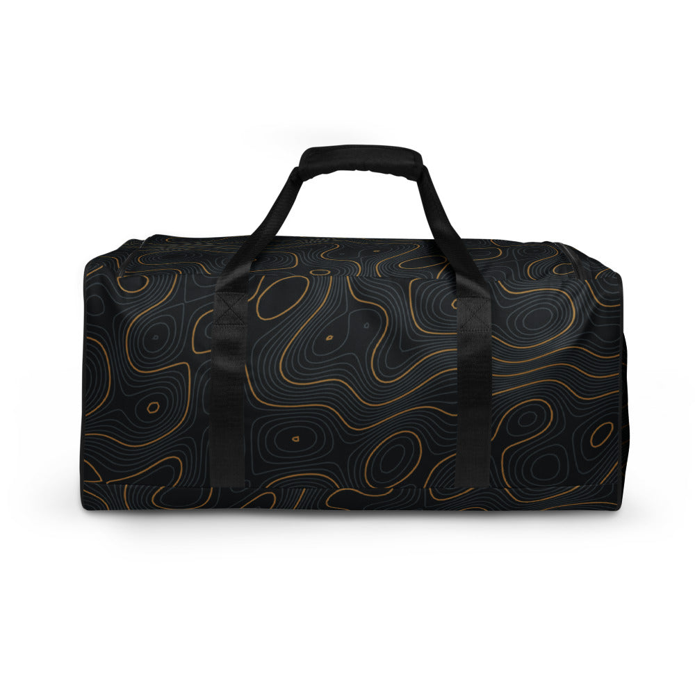 Tide Lines Harbor Duffle by KAIVRE, back. Edition number shown is an example.