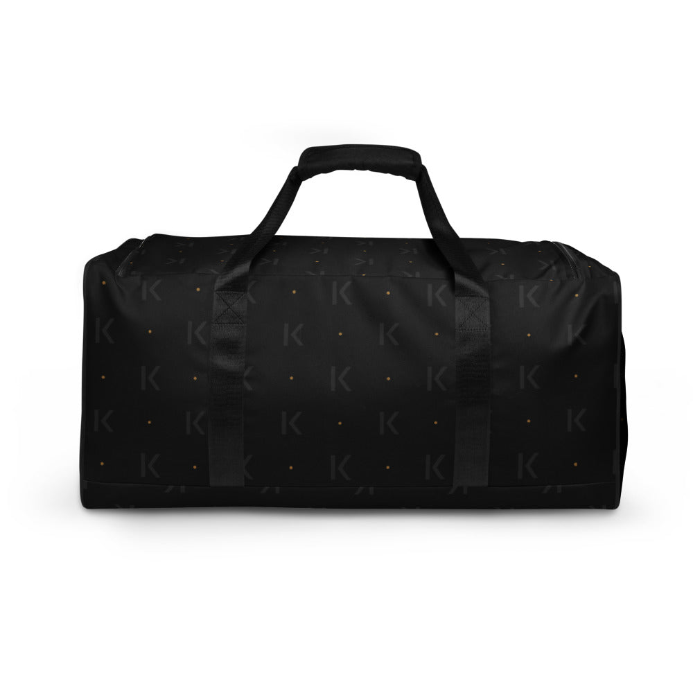 Open K Obsidian Harbor Duffle by KAIVRE, back. Edition number shown is an example.