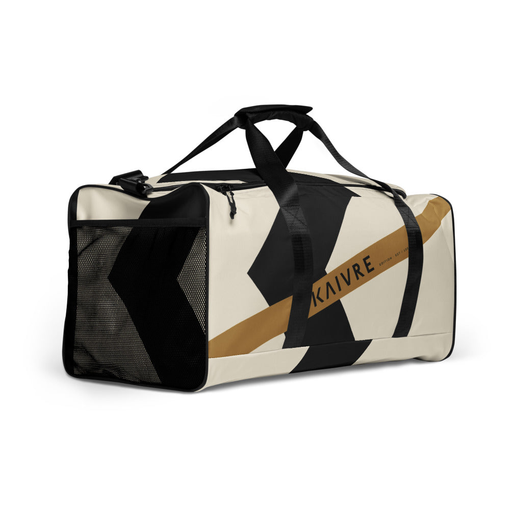 Big K Harbor Duffle, three-quarter view with mesh end pocket