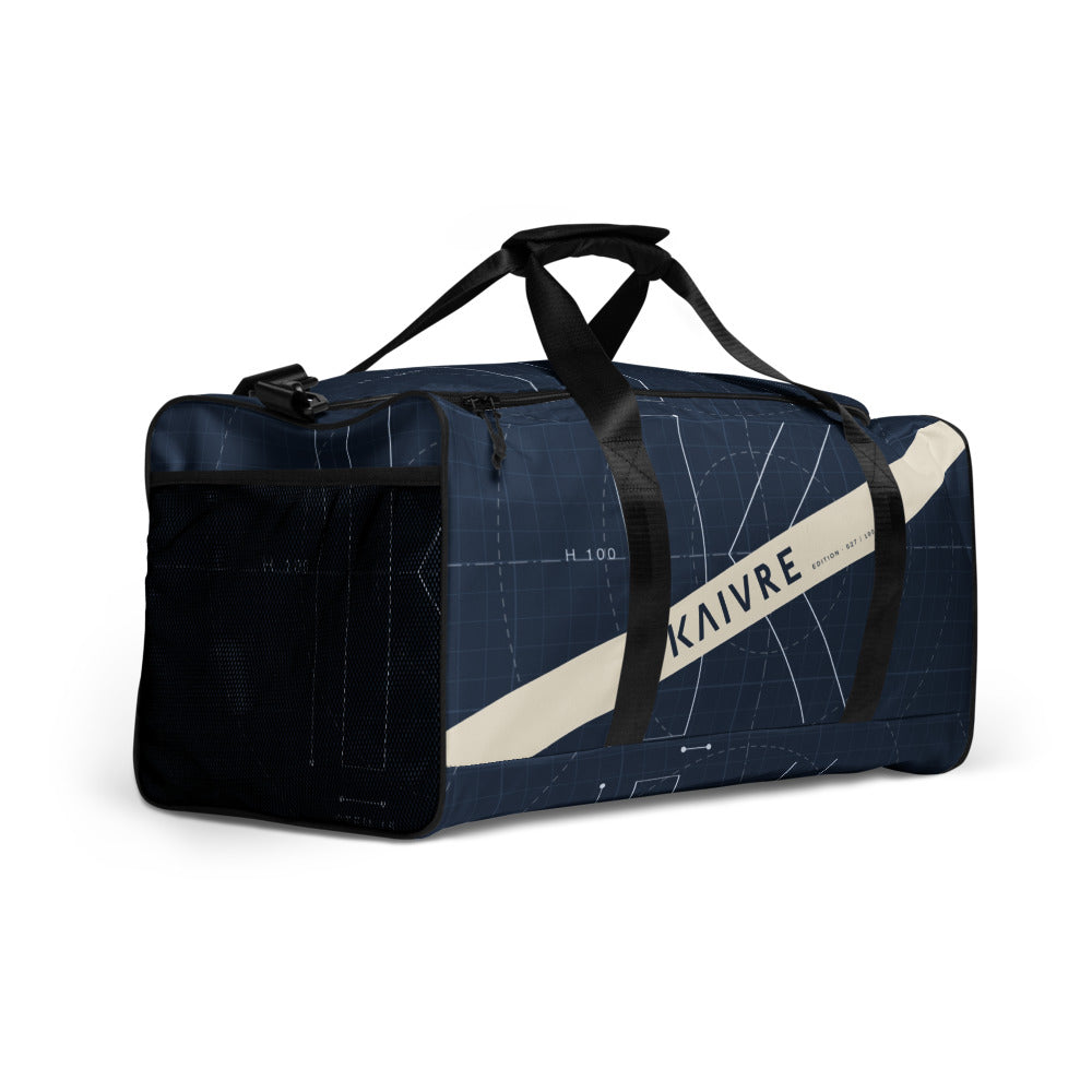 Blueprint Harbor Duffle, three-quarter view with mesh end pocket
