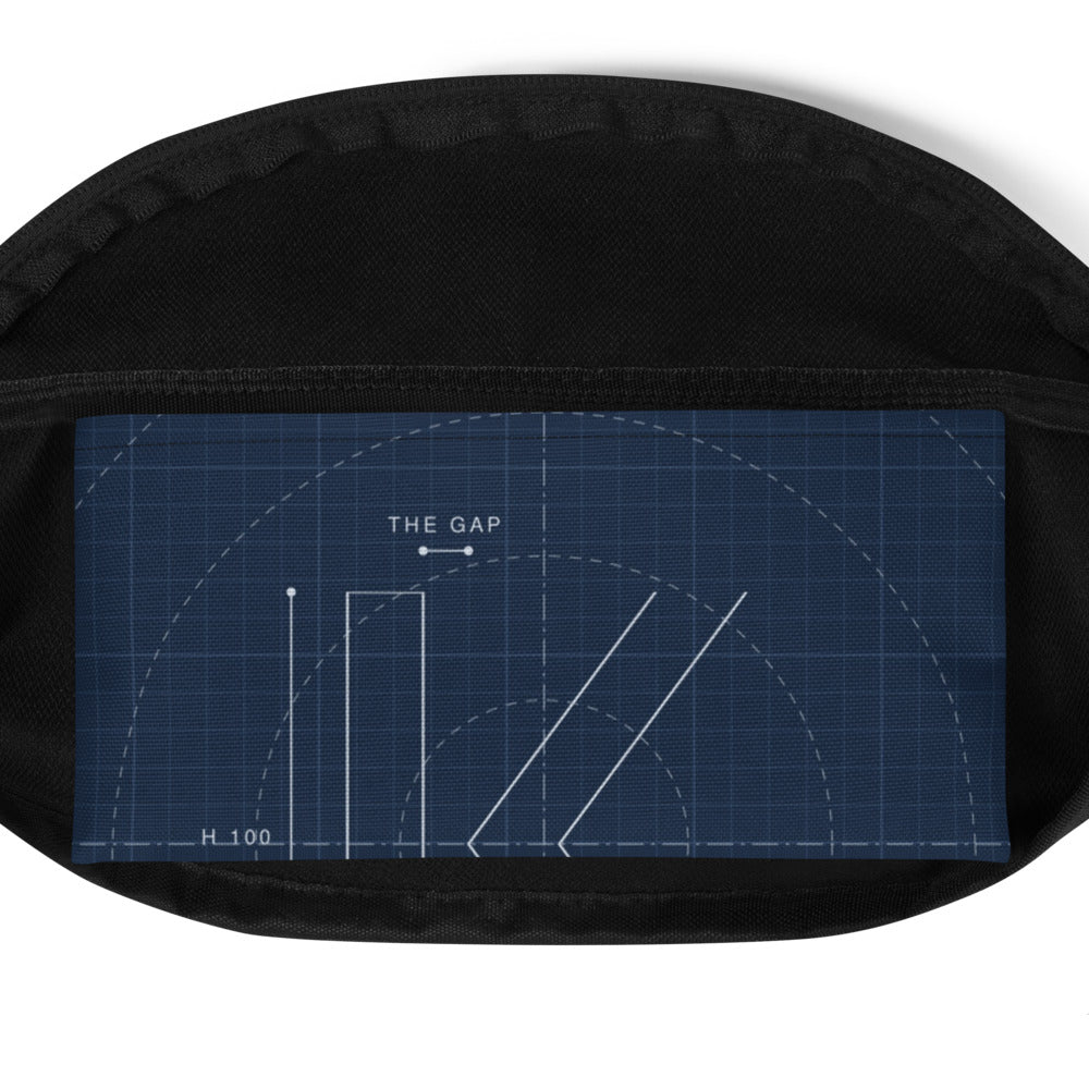 Blueprint Tide Waist Bag, inside the pocket