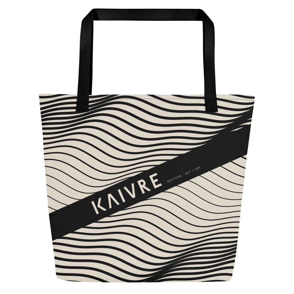 Swell Market Tote by KAIVRE, front. Edition number shown is an example.