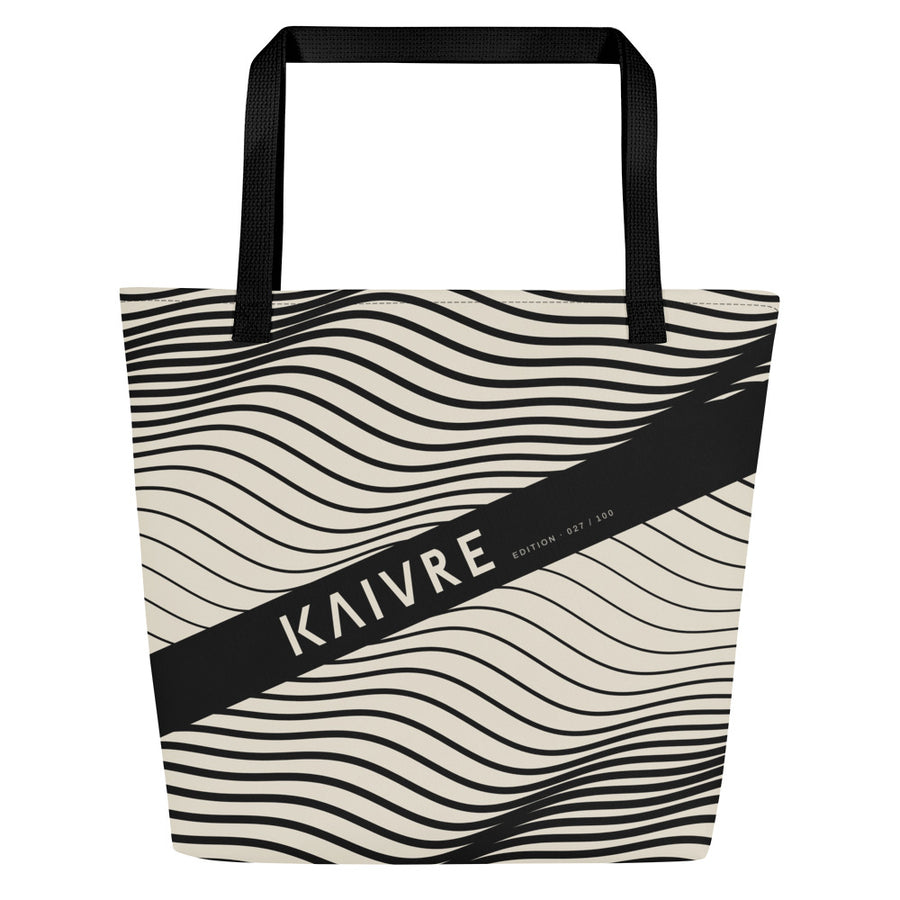 Swell Market Tote by KAIVRE, front. Edition number shown is an example.