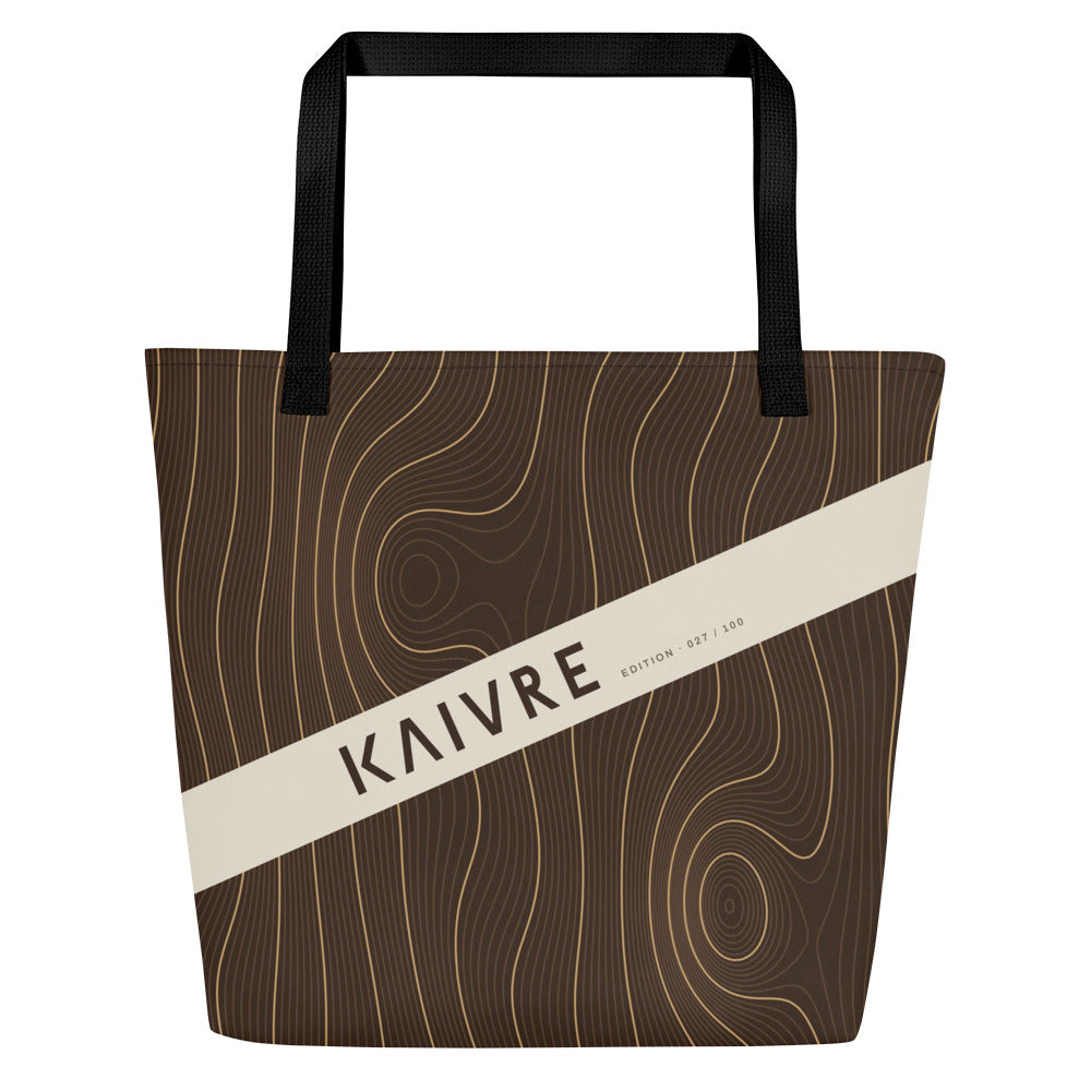 Grain Market Tote by KAIVRE, front. Edition number shown is an example.