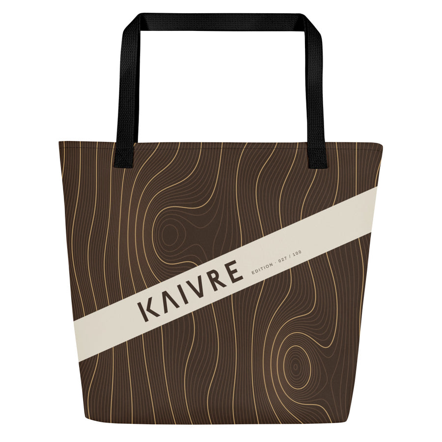Grain Market Tote by KAIVRE, front. Edition number shown is an example.