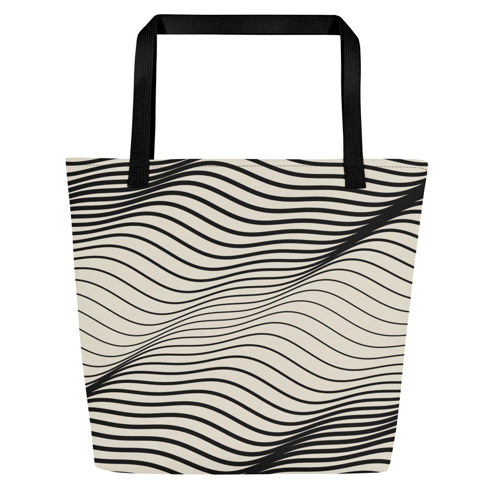 Swell Market Tote by KAIVRE, back. Edition number shown is an example.