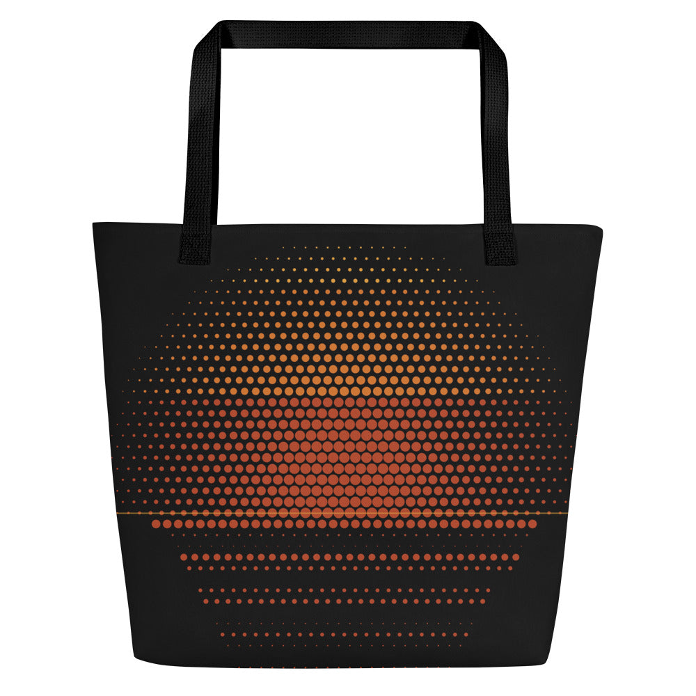 Sundown Market Tote by KAIVRE, back. Edition number shown is an example.