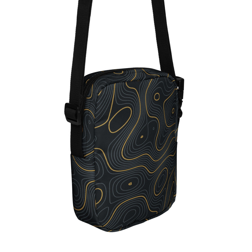 Tide Lines Field Crossbody by KAIVRE, side. Edition number shown is an example.