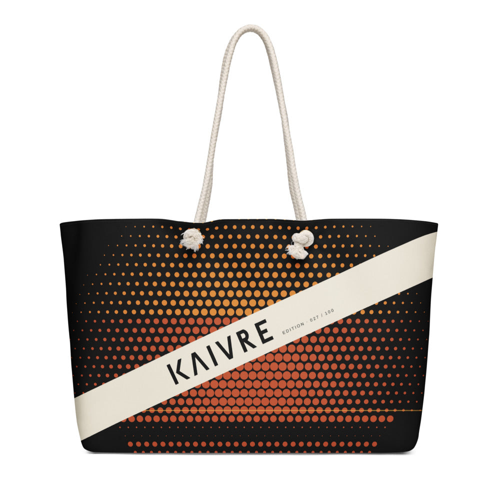 Sundown Weekender by KAIVRE, front. Edition number shown is an example.