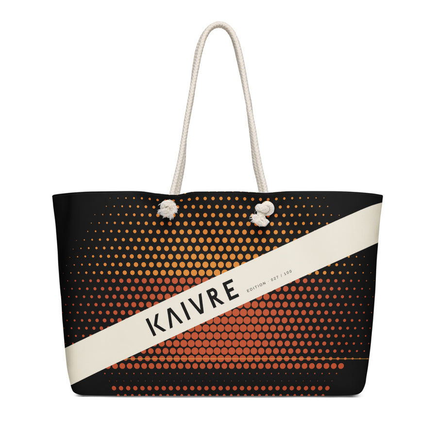 Sundown Weekender by KAIVRE, front. Edition number shown is an example.