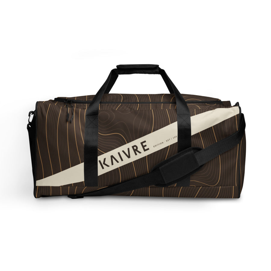 Grain Harbor Duffle by KAIVRE, front. Edition number shown is an example.