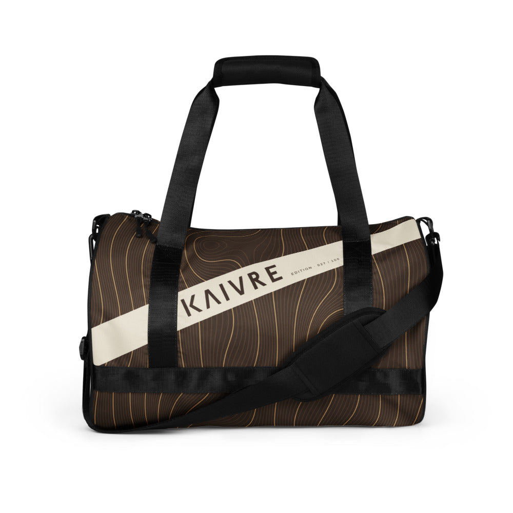 Grain Studio Gym Bag by KAIVRE, front. Edition number shown is an example.