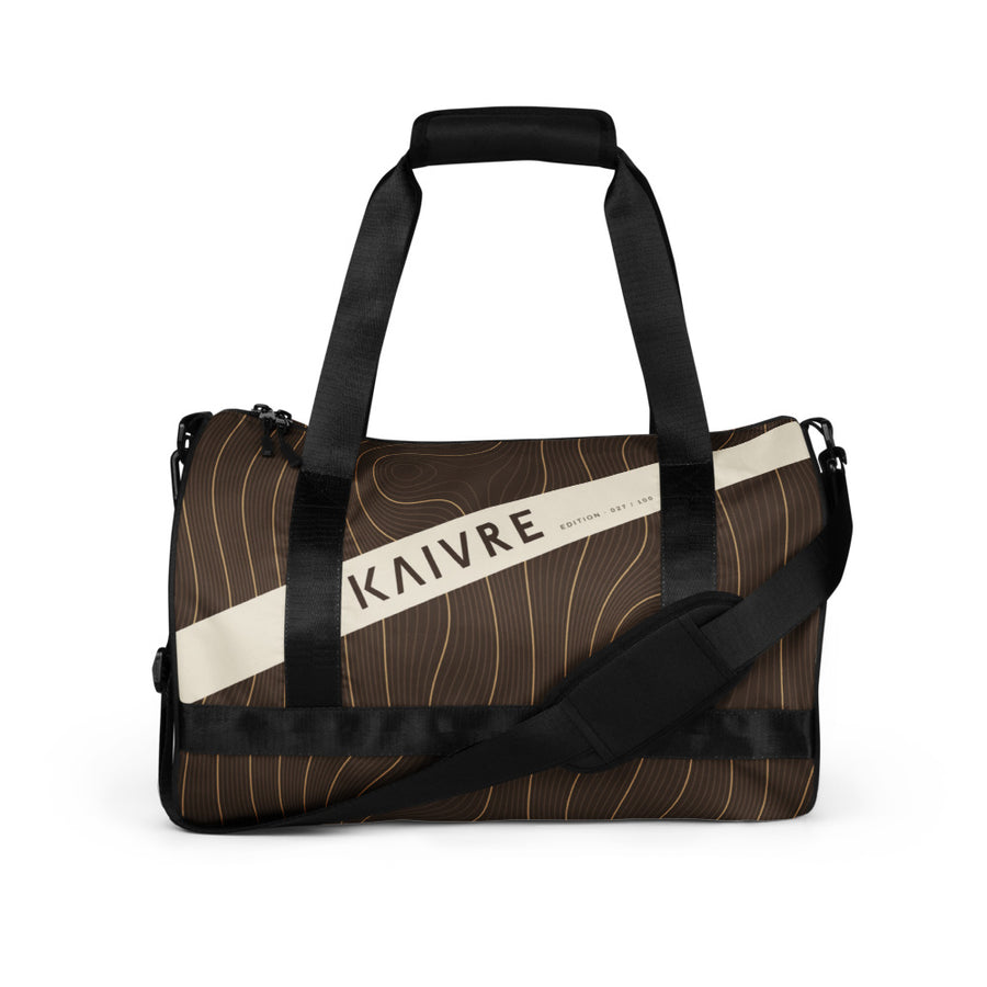 Grain Studio Gym Bag by KAIVRE, front. Edition number shown is an example.