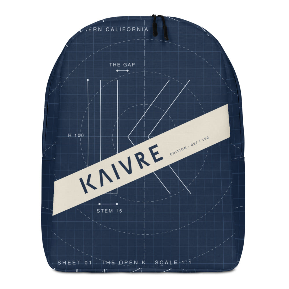 Blueprint Daily Pack by KAIVRE, front. Edition number shown is an example.