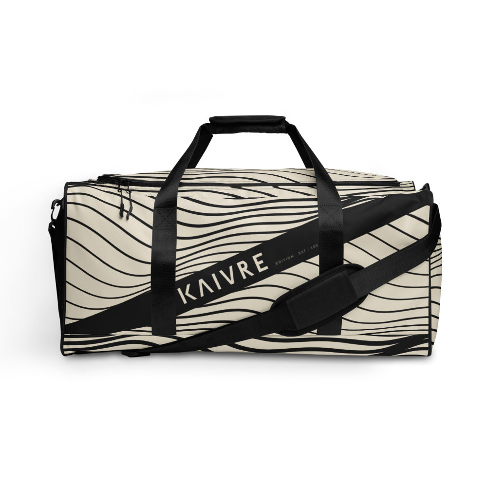 Swell Harbor Duffle by KAIVRE, front. Edition number shown is an example.