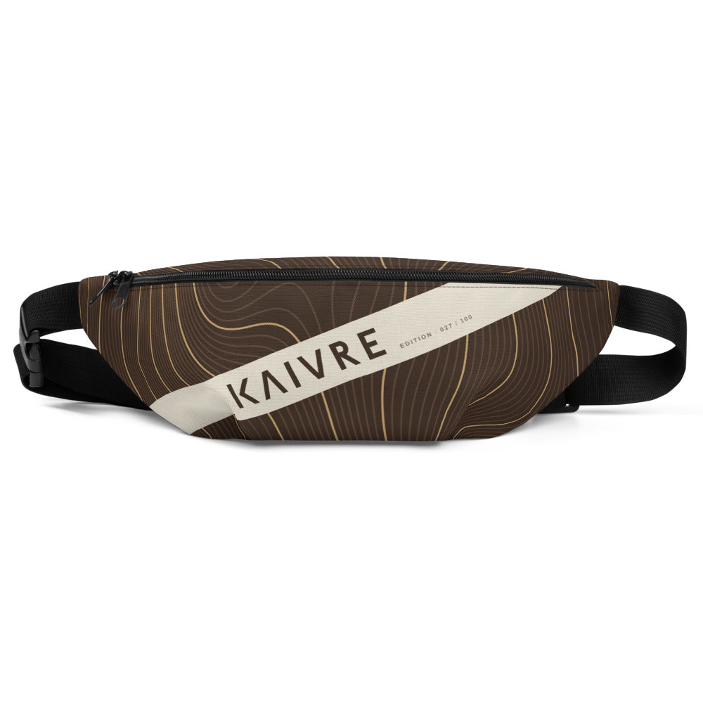 Grain Tide Waist Bag by KAIVRE, front. Edition number shown is an example.