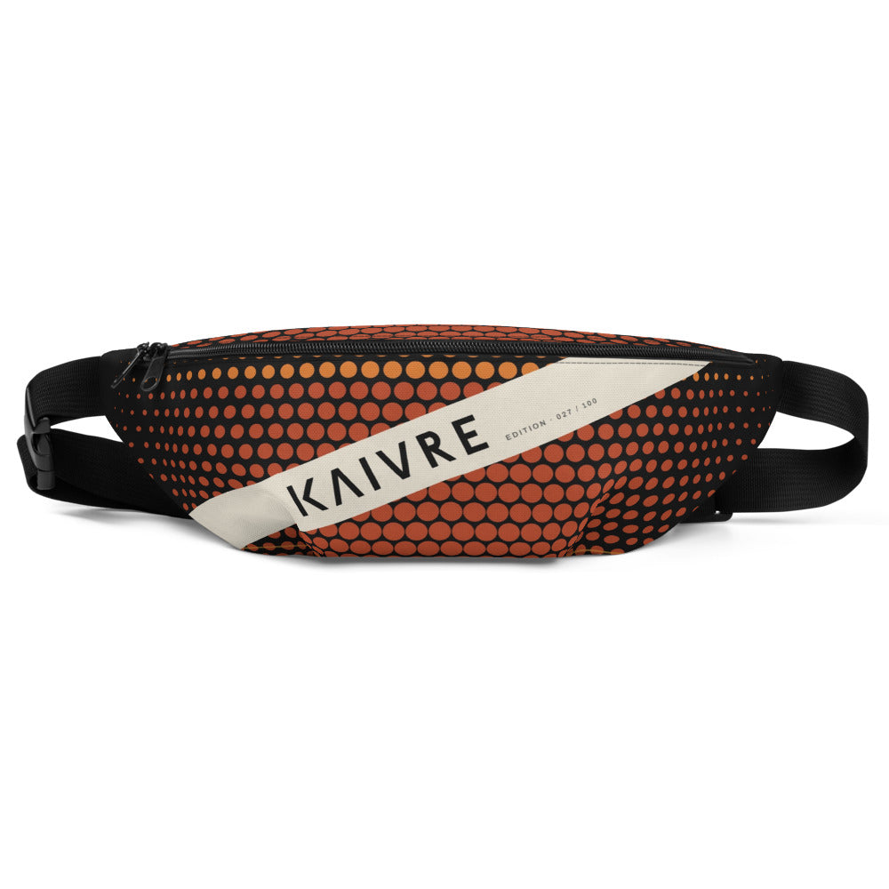 Sundown Tide Waist Bag by KAIVRE, front. Edition number shown is an example.