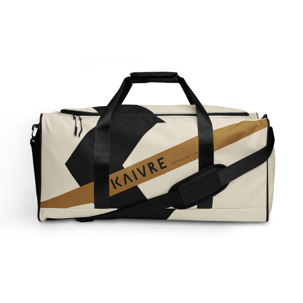 Big K Harbor Duffle by KAIVRE, front. Edition number shown is an example.