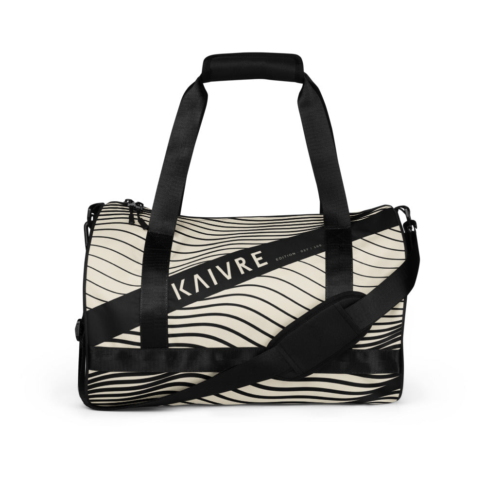 Swell Studio Gym Bag by KAIVRE, front. Edition number shown is an example.