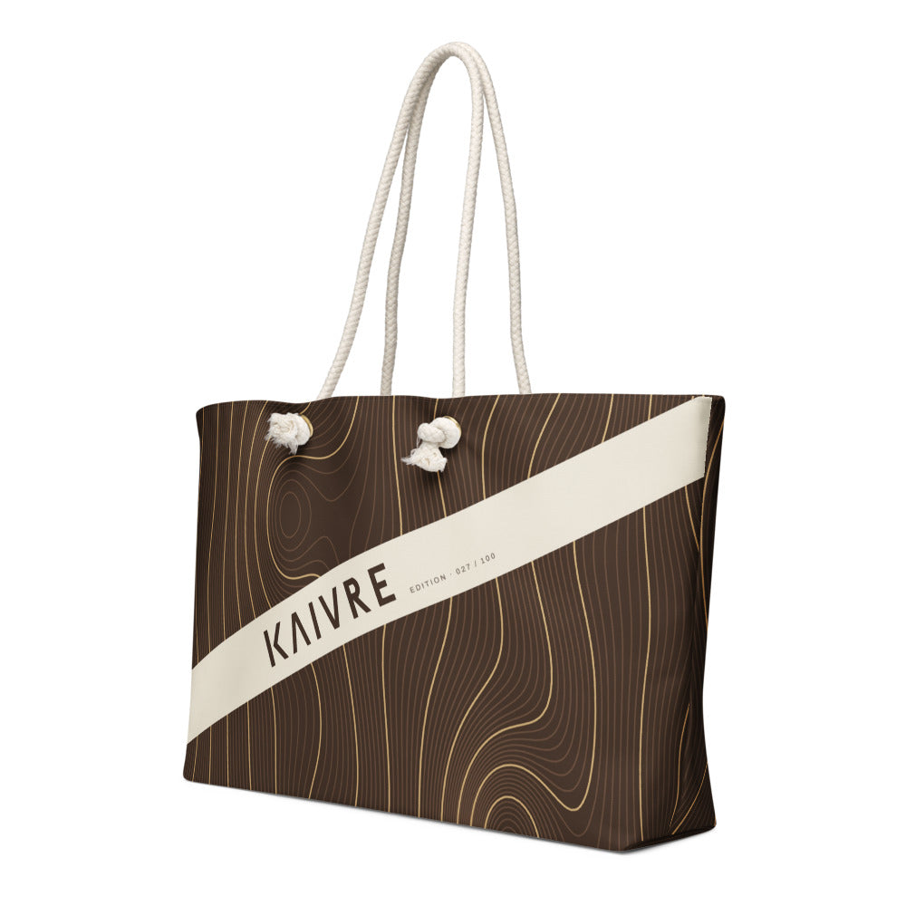 Grain Weekender by KAIVRE, three-quarter view. Edition number shown is an example.