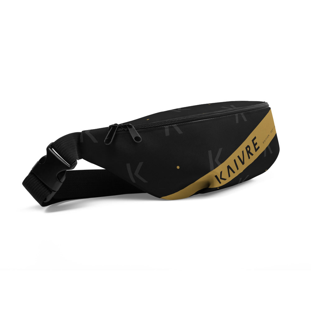 Open K Obsidian Tide Waist Bag by KAIVRE, three-quarter view. Edition number shown is an example.