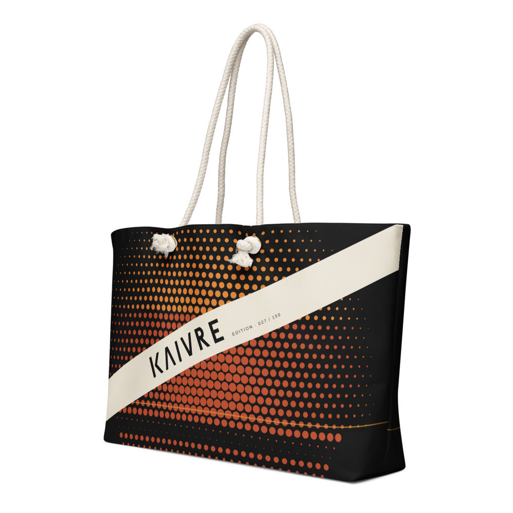 Sundown Weekender by KAIVRE, three-quarter view. Edition number shown is an example.