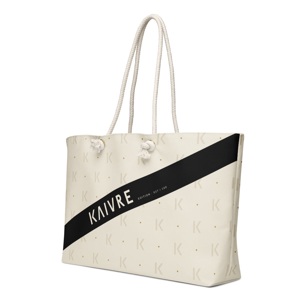 Open K Bone Weekender by KAIVRE, three-quarter view. Edition number shown is an example.