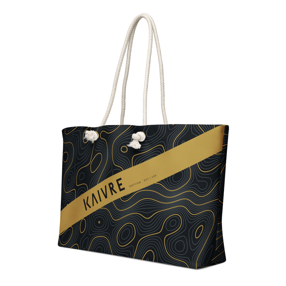 Tide Lines Weekender by KAIVRE, three-quarter view. Edition number shown is an example.
