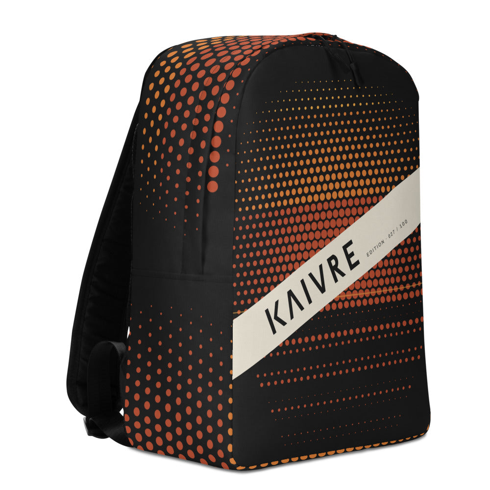 Sundown Daily Pack by KAIVRE, three-quarter view. Edition number shown is an example.