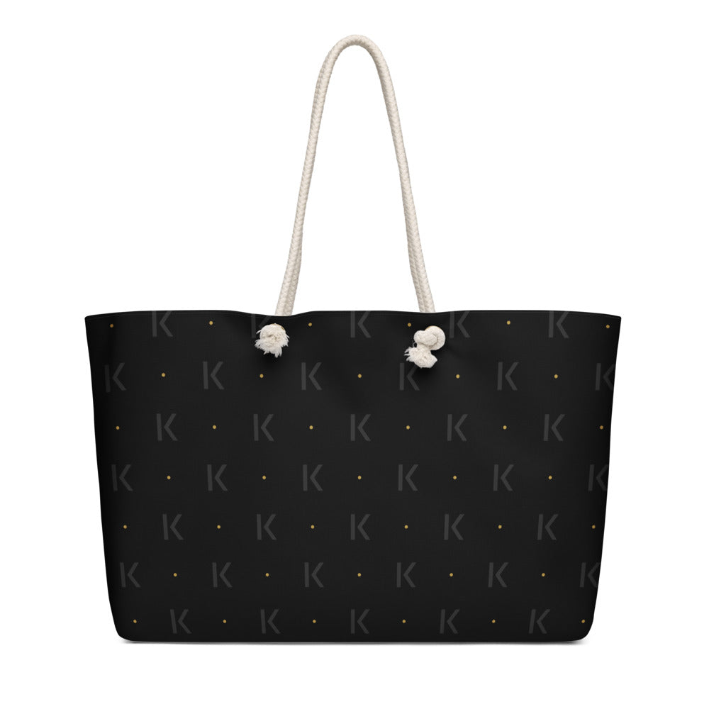 Open K Obsidian Weekender by KAIVRE, back. Edition number shown is an example.