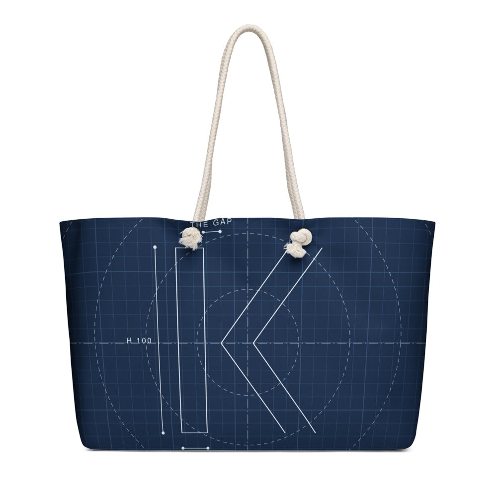 Blueprint Weekender by KAIVRE, back. Edition number shown is an example.