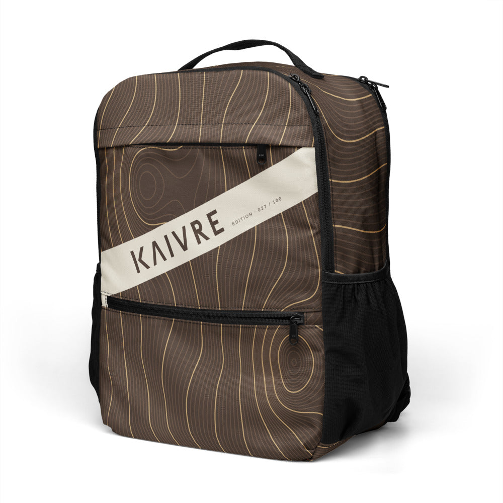 Grain Keeper Pack by KAIVRE, three-quarter view. Edition number shown is an example.
