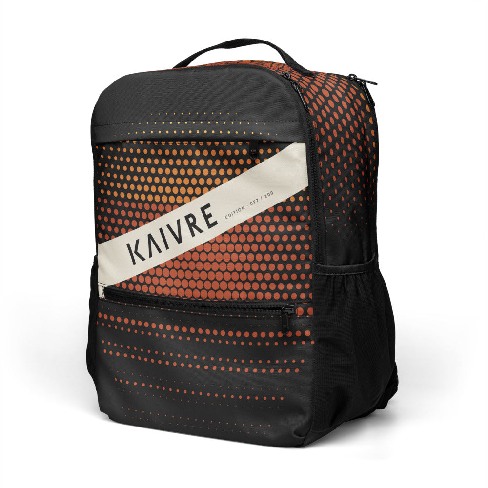 Sundown Keeper Pack by KAIVRE, three-quarter view. Edition number shown is an example.