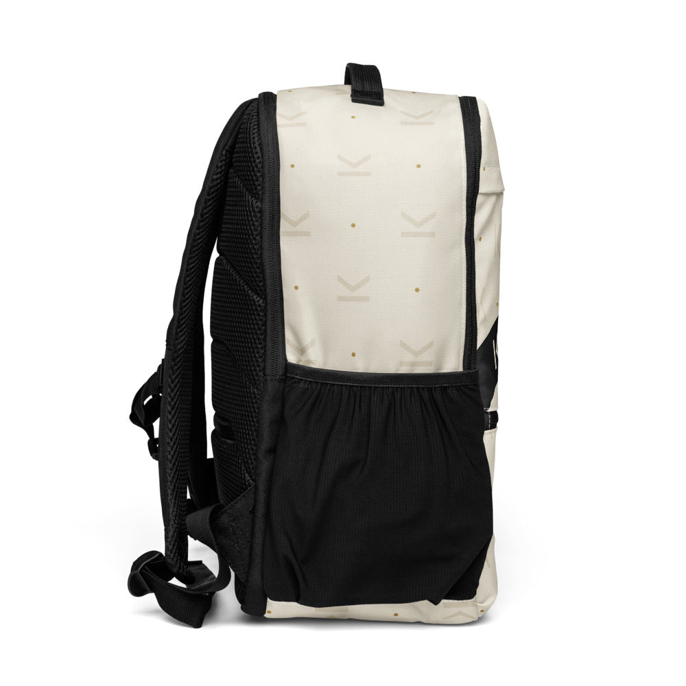 Open K Bone Keeper Pack, side profile from the left