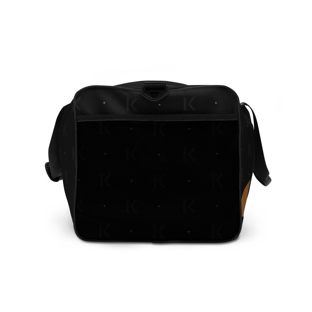 Open K Obsidian Harbor Duffle, end panel