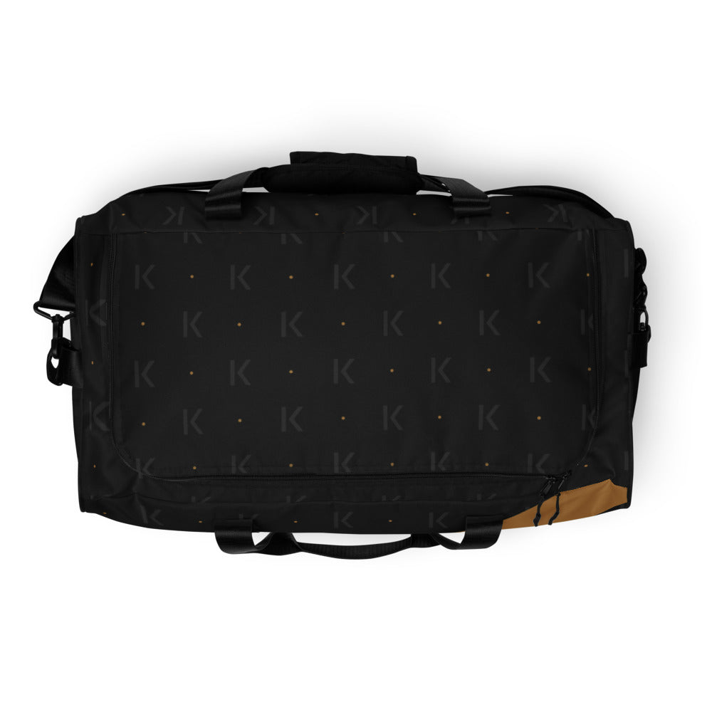 Open K Obsidian Harbor Duffle, top and handles