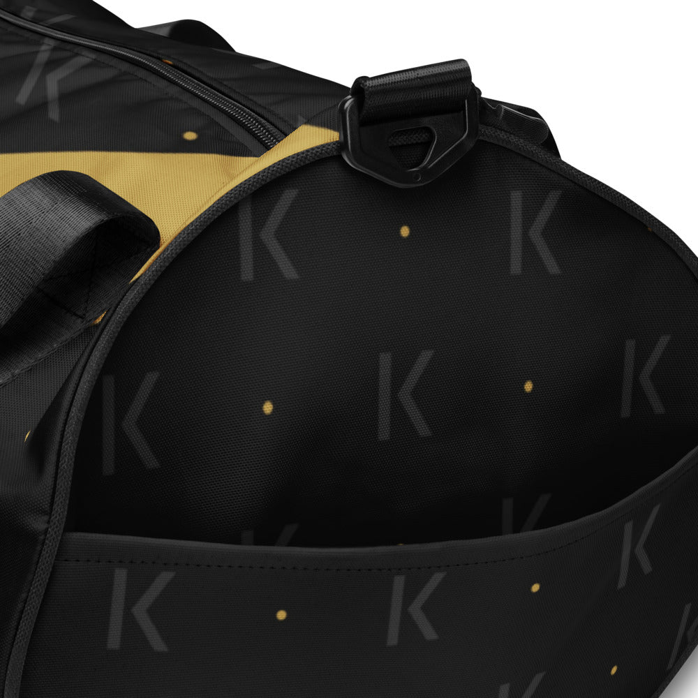 Open K Obsidian Studio Gym Bag, print close-up