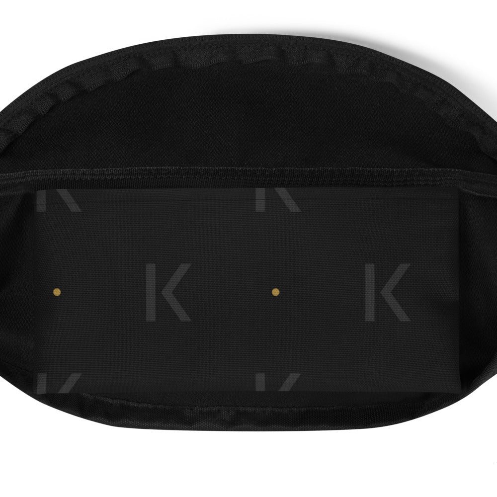 Open K Obsidian Tide Waist Bag, inside the pocket