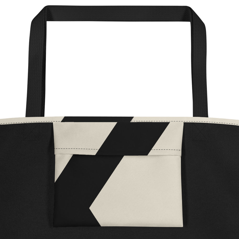 Big K Market Tote by KAIVRE, inside pocket. Edition number shown is an example.