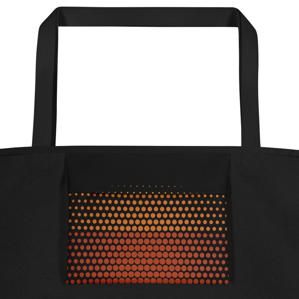 Sundown Market Tote by KAIVRE, inside pocket. Edition number shown is an example.