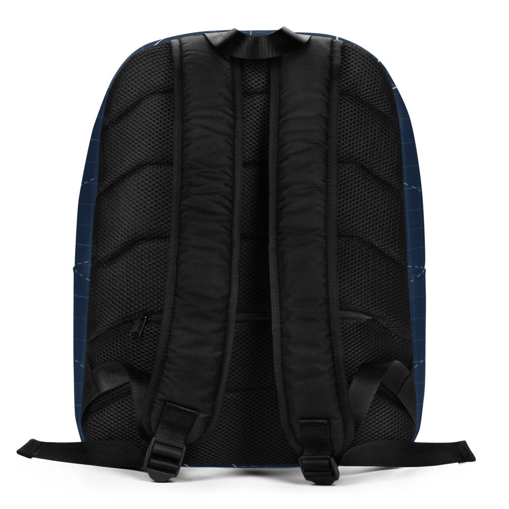 Blueprint Daily Pack by KAIVRE, back and straps. Edition number shown is an example.